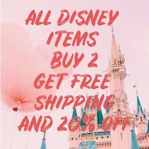 20% OFF AND FREE SHIPPING ON ALL DISNEY ITEMS